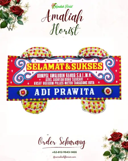 Papan Bunga Ucapan Selamat Aramo
